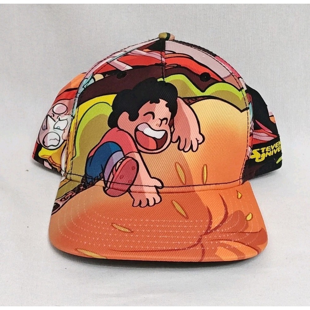 Steven Universe Cheeseburger Sublimation Crown‎ Snapback Hat Cap Cartoon Network